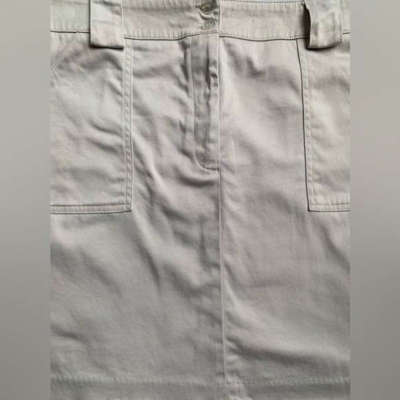 TRIBAL stretch tan skirt with front pockets, Nordstroms size 10. - Picture 6 of 7